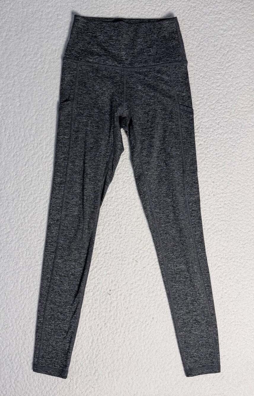 Aerie Chill Play Move High-Waisted Heathered Grey Leggings with Pockets
